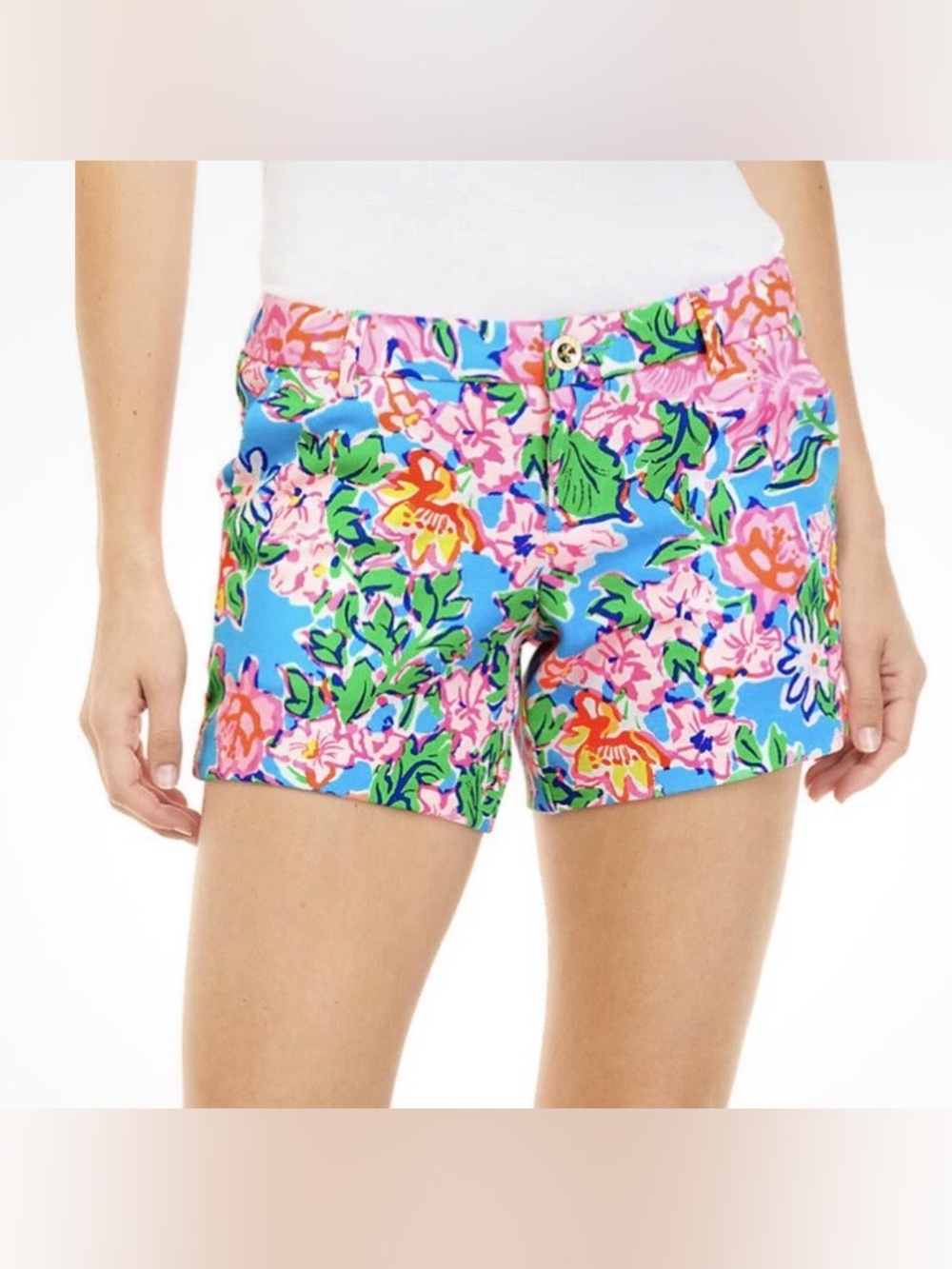 Lilly Pulitzer Callahan Stretch Shorts in Rose to the Occasion Size 16
